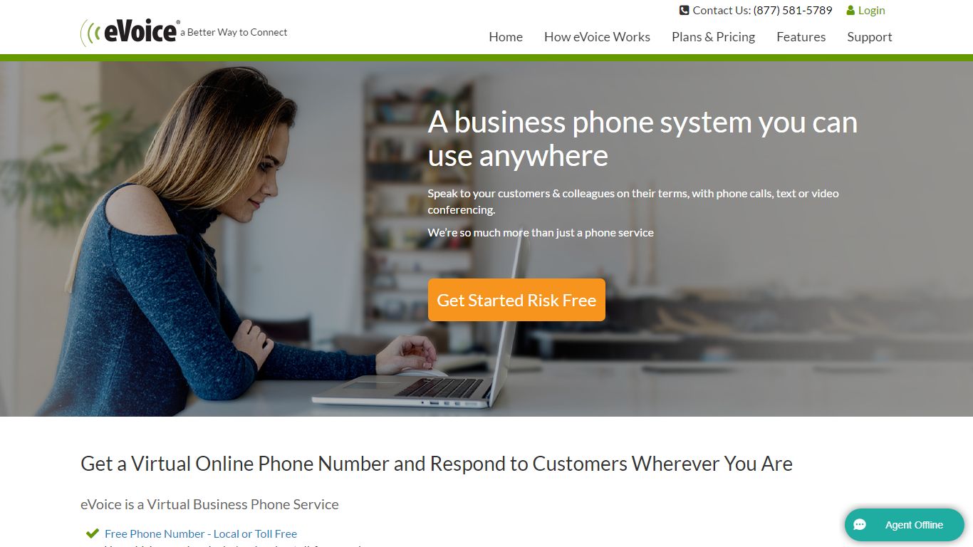 Virtual Business Phone Numbers & Phone System | eVoice